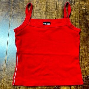 Hot Red Crop Top size M